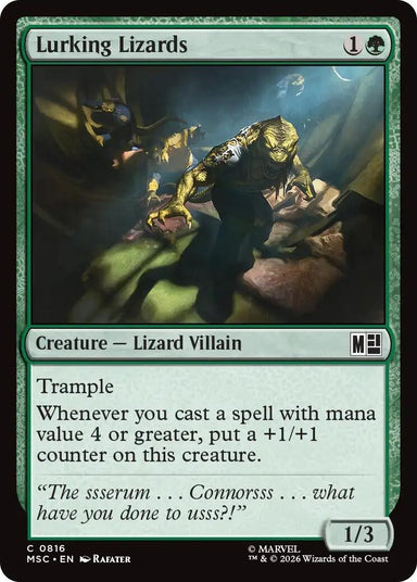 Image for Lurking Lizards (816) (Commander: Marvel Super Heroes) - Magic: The Gathering