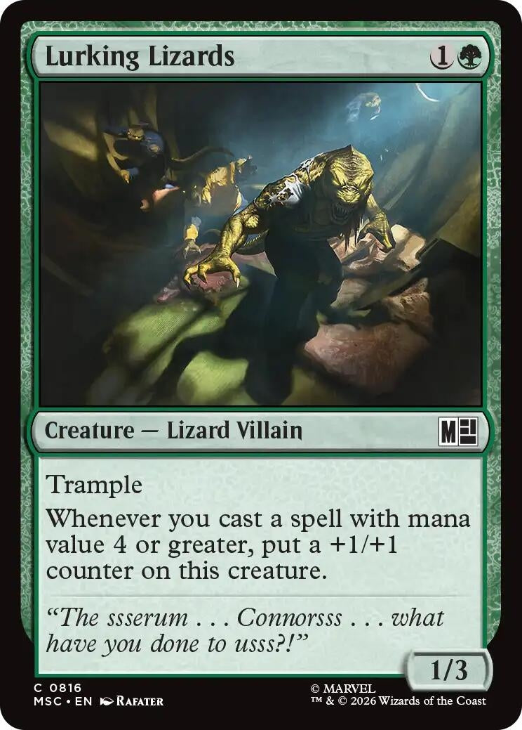 Image for Lurking Lizards (816) (Commander: Marvel Super Heroes) - Magic: The Gathering
