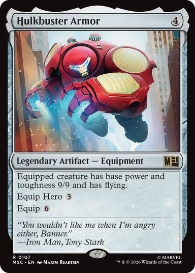 Image for Hulkbuster Armor (107) (Commander: Marvel Super Heroes) - Magic: The Gathering