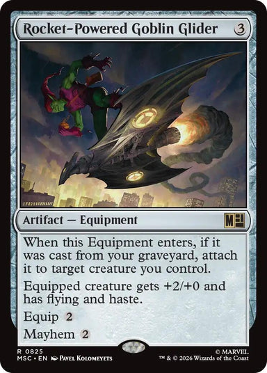 Image for Rocket-Powered Goblin Glider (825) (Commander: Marvel Super Heroes) - Magic: The Gathering