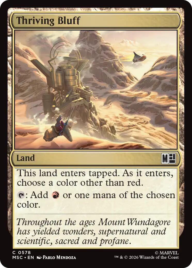 Image for Thriving Bluff (578) (Commander: Marvel Super Heroes) - Magic: The Gathering