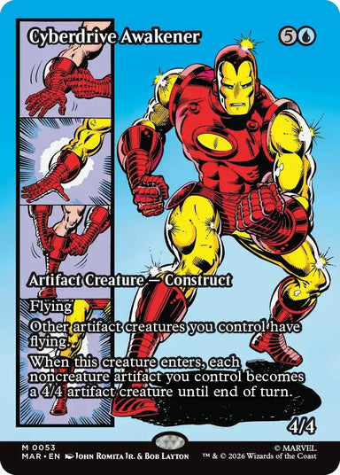 Image for Cyberdrive Awakener (Borderless) (53) (Marvel Universe Eternal-Legal) - Magic: The Gathering