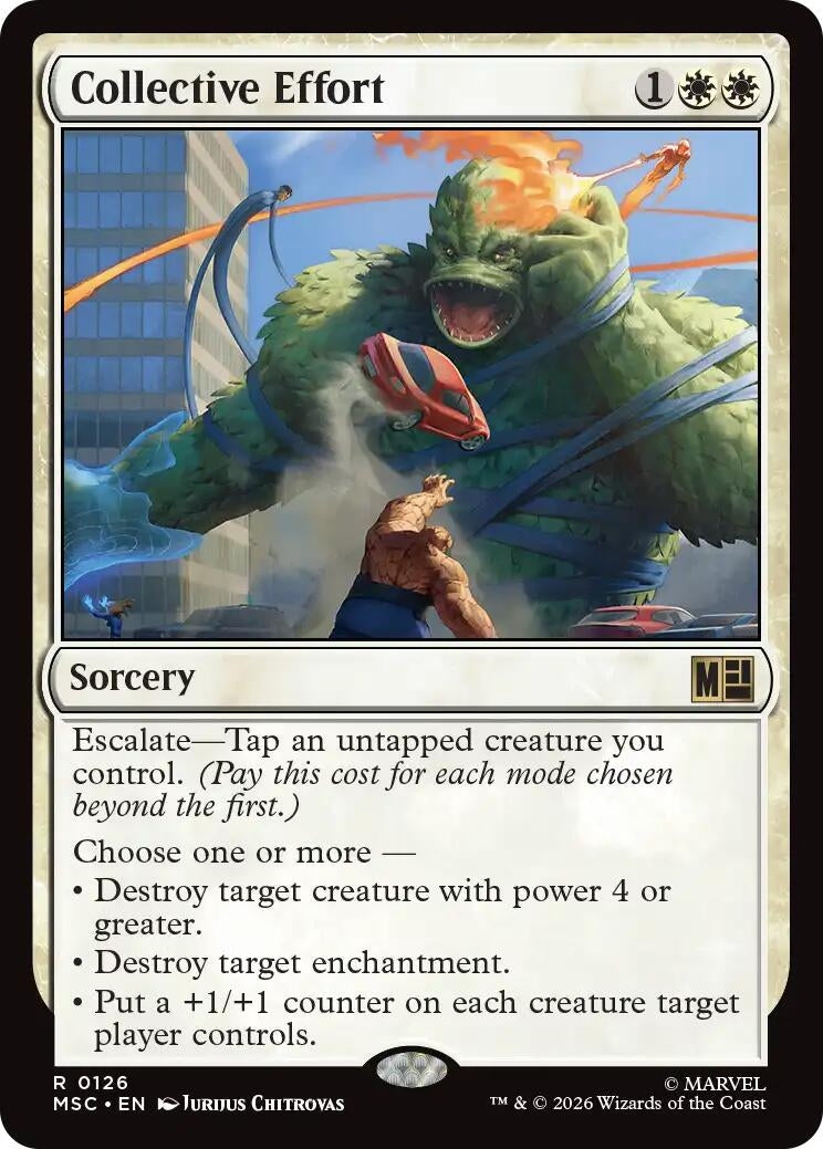 Image for Collective Effort (126) (Commander: Marvel Super Heroes) - Magic: The Gathering