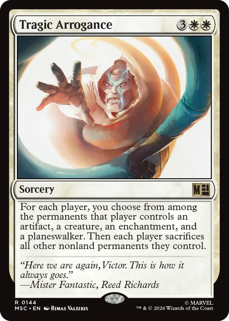 Image for Tragic Arrogance (144) (Commander: Marvel Super Heroes) - Magic: The Gathering