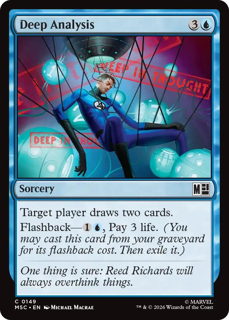 Image for Deep Analysis (Surge Foil) (149) (Commander: Marvel Super Heroes) - Magic: The Gathering
