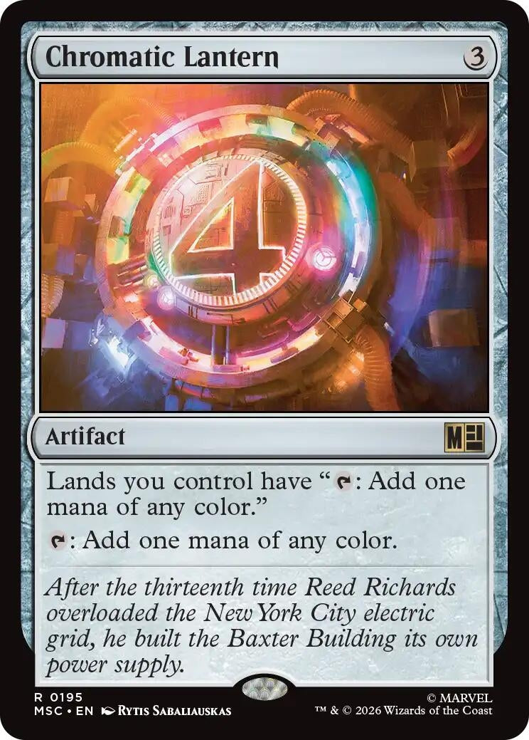 Image for Chromatic Lantern (195) (Commander: Marvel Super Heroes) - Magic: The Gathering