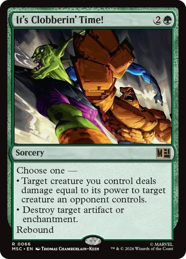 Image for It's Clobberin' Time! (66) (Commander: Marvel Super Heroes) - Magic: The Gathering