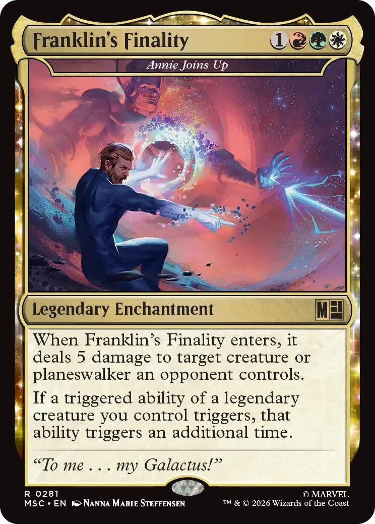 Image for Franklin's Finality - Annie Joins Up (281) (Commander: Marvel Super Heroes) - Magic: The Gathering