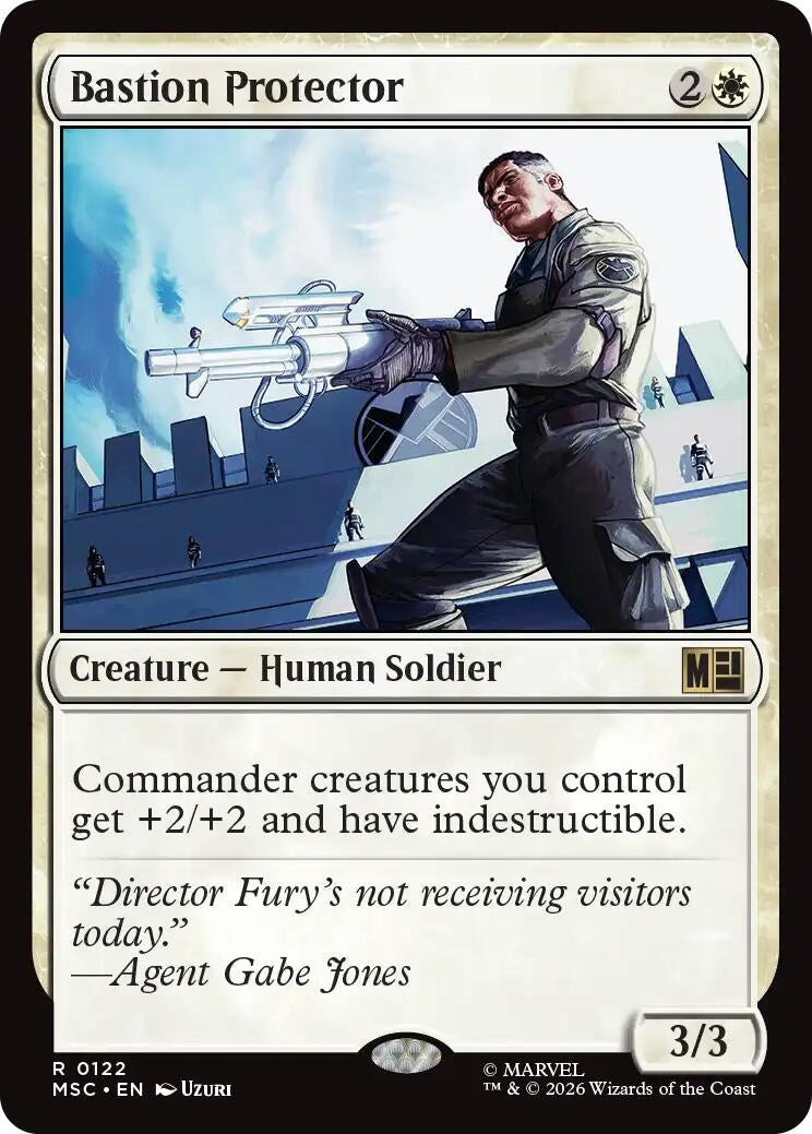 Image for Bastion Protector (Surge Foil) (122) (Commander: Marvel Super Heroes) - Magic: The Gathering