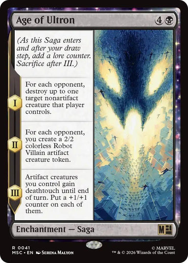 Image for Age of Ultron (Surge Foil) (41) (Commander: Marvel Super Heroes) - Magic: The Gathering