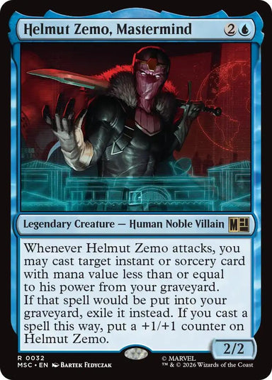 Image for Helmut Zemo, Mastermind (Surge Foil) (32) (Commander: Marvel Super Heroes) - Magic: The Gathering