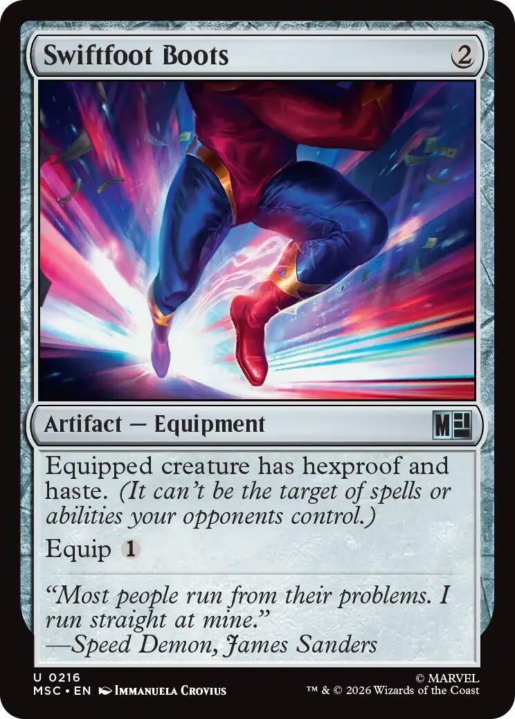 Image for Swiftfoot Boots (216) (Commander: Marvel Super Heroes) - Magic: The Gathering