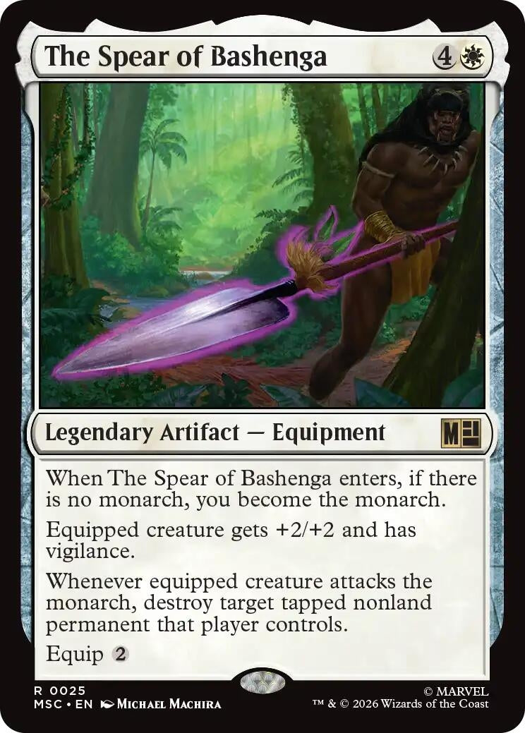 Image for The Spear of Bashenga (25) (Commander: Marvel Super Heroes) - Magic: The Gathering