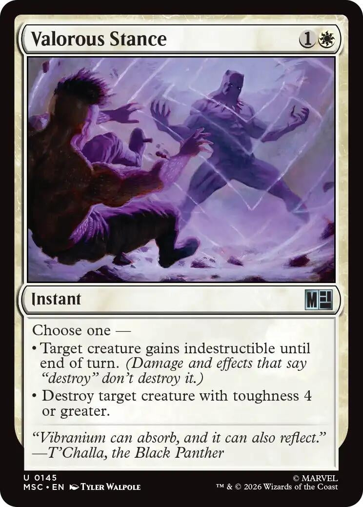 Image for Valorous Stance (145) (Commander: Marvel Super Heroes) - Magic: The Gathering
