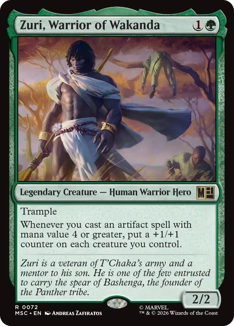 Image for Zuri, Warrior of Wakanda (72) (Commander: Marvel Super Heroes) - Magic: The Gathering