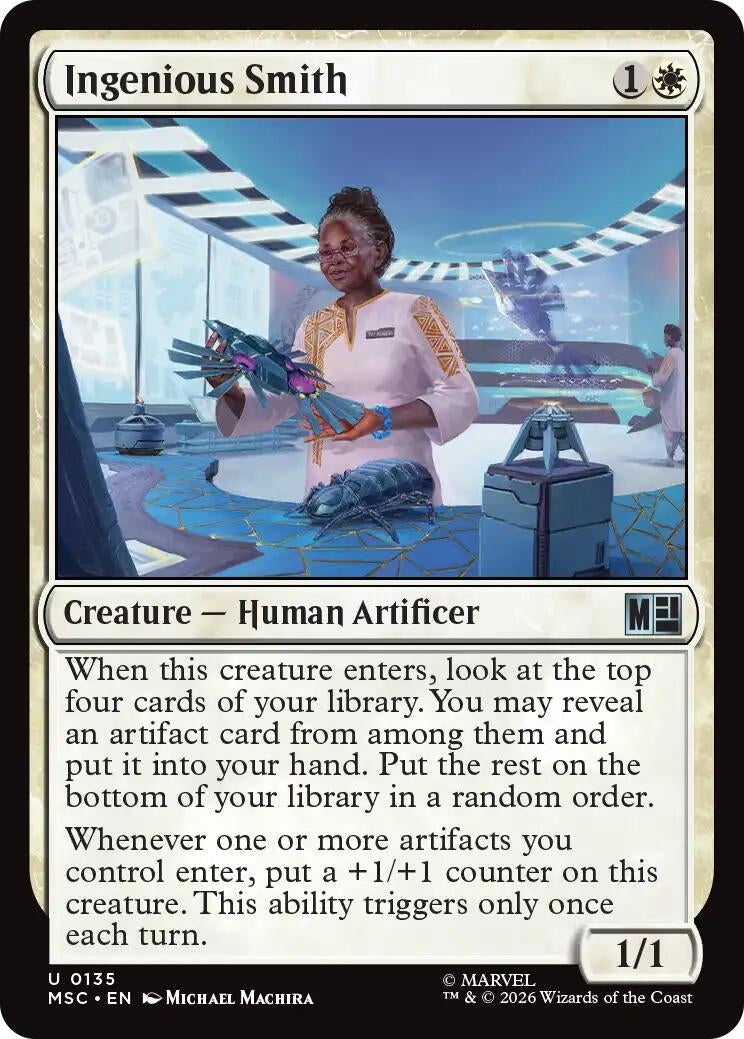 Image for Ingenious Smith (Surge Foil) (135) (Commander: Marvel Super Heroes) - Magic: The Gathering