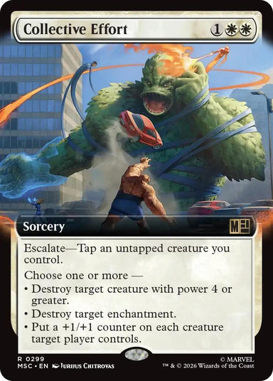 Image for Collective Effort (Extended Art) (299) (Commander: Marvel Super Heroes) - Magic: The Gathering