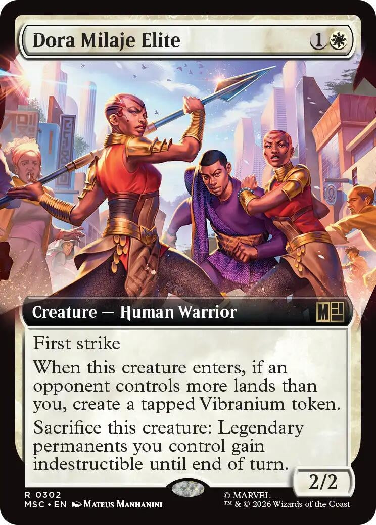 Image for Dora Milaje Elite (Extended Art) (302) (Commander: Marvel Super Heroes) - Magic: The Gathering