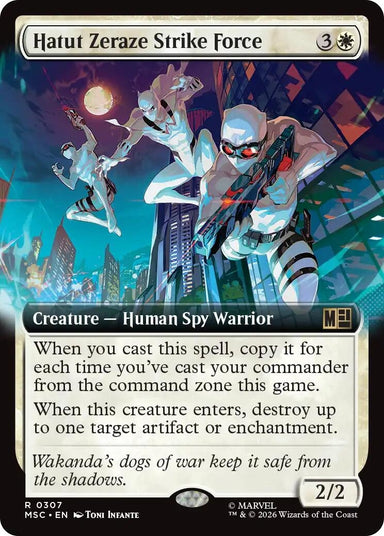 Image for Hatut Zeraze Strike Force (Extended Art) (307) (Commander: Marvel Super Heroes) - Magic: The Gathering