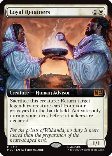 Image for Loyal Retainers (Extended Art) (313) (Commander: Marvel Super Heroes) - Magic: The Gathering