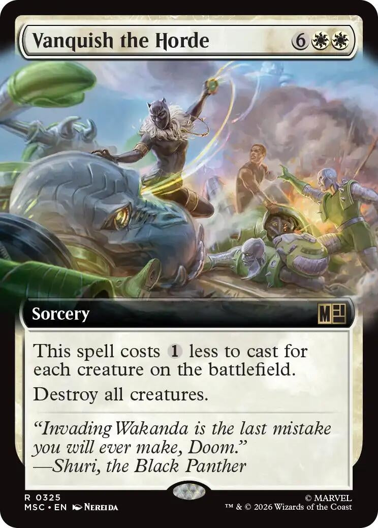 Image for Vanquish the Horde (Extended Art) (325) (Commander: Marvel Super Heroes) - Magic: The Gathering