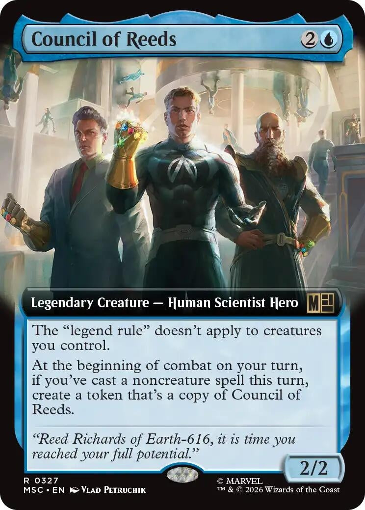 Image for Council of Reeds (Extended Art) (327) (Commander: Marvel Super Heroes) - Magic: The Gathering