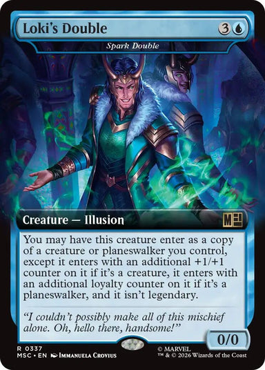 Image for Loki's Double - Spark Double (Extended Art) (337) (Commander: Marvel Super Heroes) - Magic: The Gathering