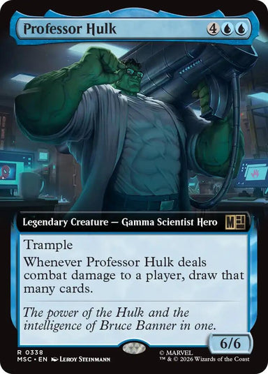 Image for Professor Hulk (Extended Art) (338) (Commander: Marvel Super Heroes) - Magic: The Gathering