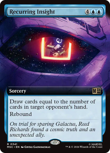 Image for Recurring Insight (Extended Art) (341) (Commander: Marvel Super Heroes) - Magic: The Gathering