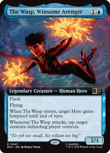 Image for The Wasp, Winsome Avenger (Extended Art) (343) (Commander: Marvel Super Heroes) - Magic: The Gathering