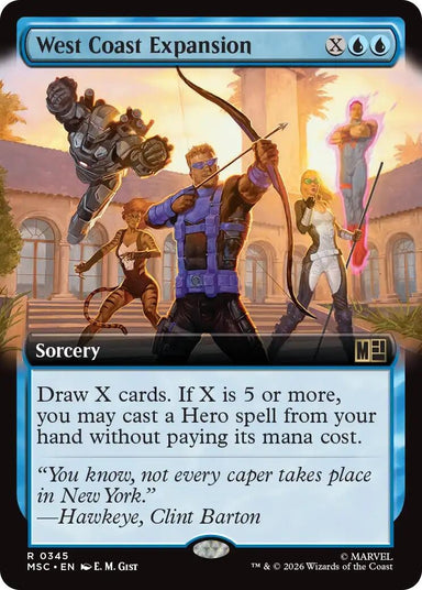 Image for West Coast Expansion (Extended Art) (345) (Commander: Marvel Super Heroes) - Magic: The Gathering
