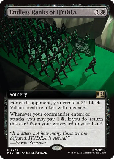 Image for Endless Ranks of HYDRA (Extended Art) (348) (Commander: Marvel Super Heroes) - Magic: The Gathering