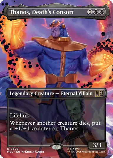 Image for Thanos, Death's Consort (Extended Art) (508) (Commander: Marvel Super Heroes) - Magic: The Gathering