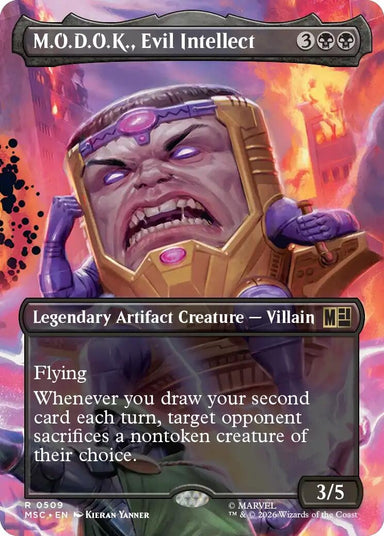 Image for M.O.D.O.K., Evil Intellect (Borderless) (509) (Commander: Marvel Super Heroes) - Magic: The Gathering