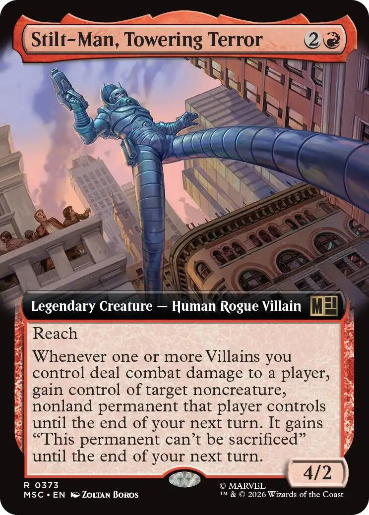Image for Stilt-Man, Towering Terror (Extended Art) (373) (Commander: Marvel Super Heroes) - Magic: The Gathering