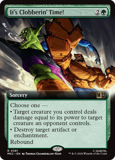 Image for It's Clobberin' Time! (Extended Art) (381) (Commander: Marvel Super Heroes) - Magic: The Gathering