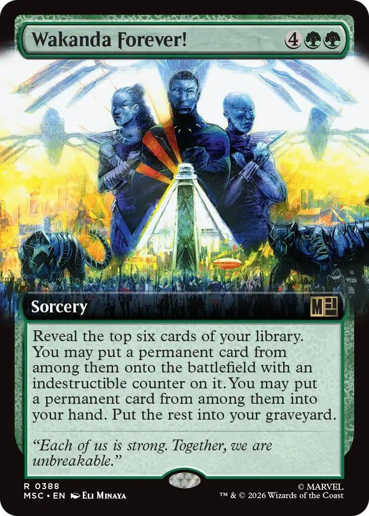 Image for Wakanda Forever! (Extended Art) (388) (Commander: Marvel Super Heroes) - Magic: The Gathering