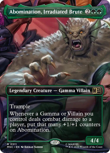 Image for Abomination, Irradiated Brute (Borderless) (511) (Commander: Marvel Super Heroes) - Magic: The Gathering