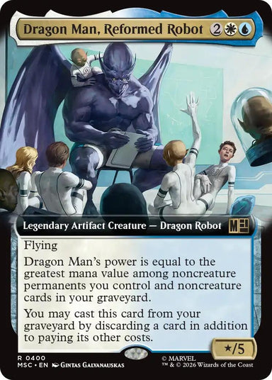 Image for Dragon Man, Reformed Robot (Extended Art) (400) (Commander: Marvel Super Heroes) - Magic: The Gathering