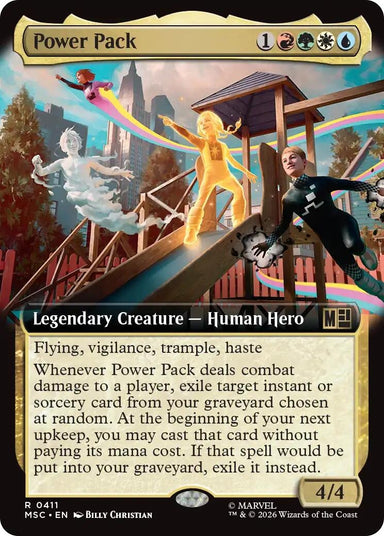 Image for Power Pack (Extended Art) (411) (Commander: Marvel Super Heroes) - Magic: The Gathering
