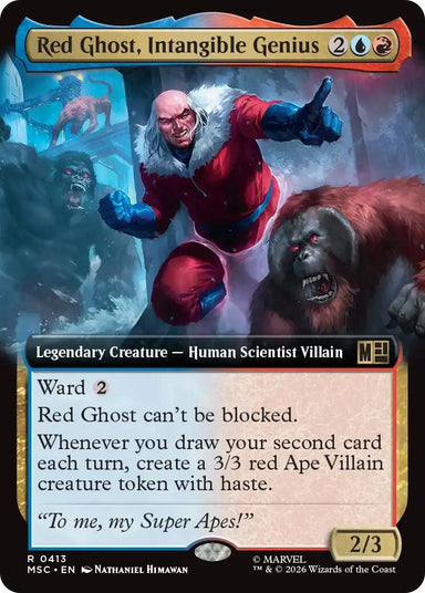 Image for Red Ghost, Intangible Genius (Extended Art) (413) (Commander: Marvel Super Heroes) - Magic: The Gathering