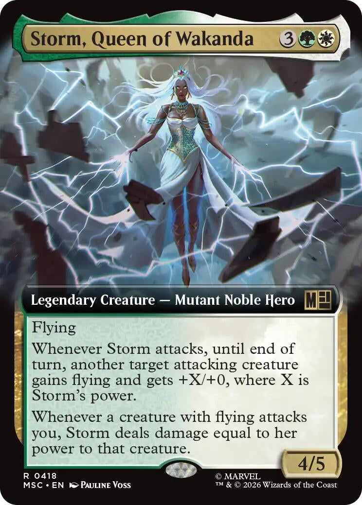 Image for Storm, Queen of Wakanda (Extended Art) (418) (Commander: Marvel Super Heroes) - Magic: The Gathering