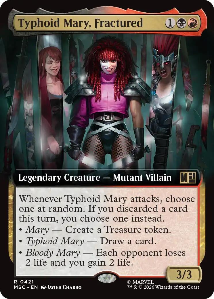 Image for Typhoid Mary, Fractured (Extended Art) (421) (Commander: Marvel Super Heroes) - Magic: The Gathering