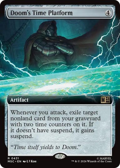 Image for Doom's Time Platform (Extended Art) (431) (Commander: Marvel Super Heroes) - Magic: The Gathering