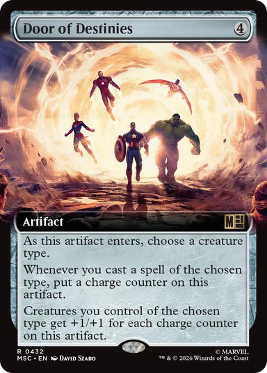 Image for Door of Destinies (Extended Art) (432) (Commander: Marvel Super Heroes) - Magic: The Gathering
