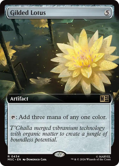 Image for Gilded Lotus (Extended Art) (434) (Commander: Marvel Super Heroes) - Magic: The Gathering
