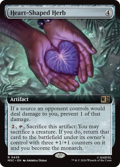 Image for Heart-Shaped Herb (Extended Art) (435) (Commander: Marvel Super Heroes) - Magic: The Gathering