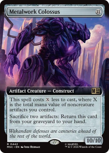 Image for Metalwork Colossus (Extended Art) (442) (Commander: Marvel Super Heroes) - Magic: The Gathering