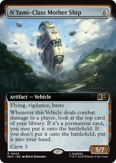 Image for N'Yami-Class Mother Ship (Extended Art) (444) (Commander: Marvel Super Heroes) - Magic: The Gathering