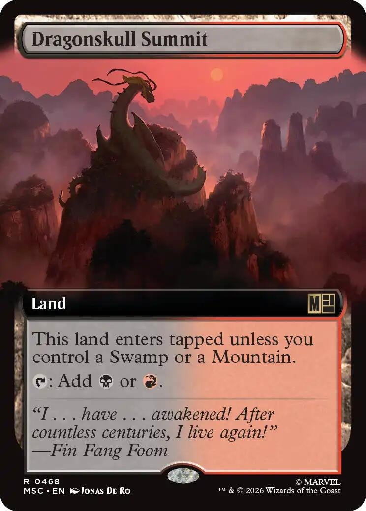 Image for Dragonskull Summit (Extended Art) (468) (Commander: Marvel Super Heroes) - Magic: The Gathering